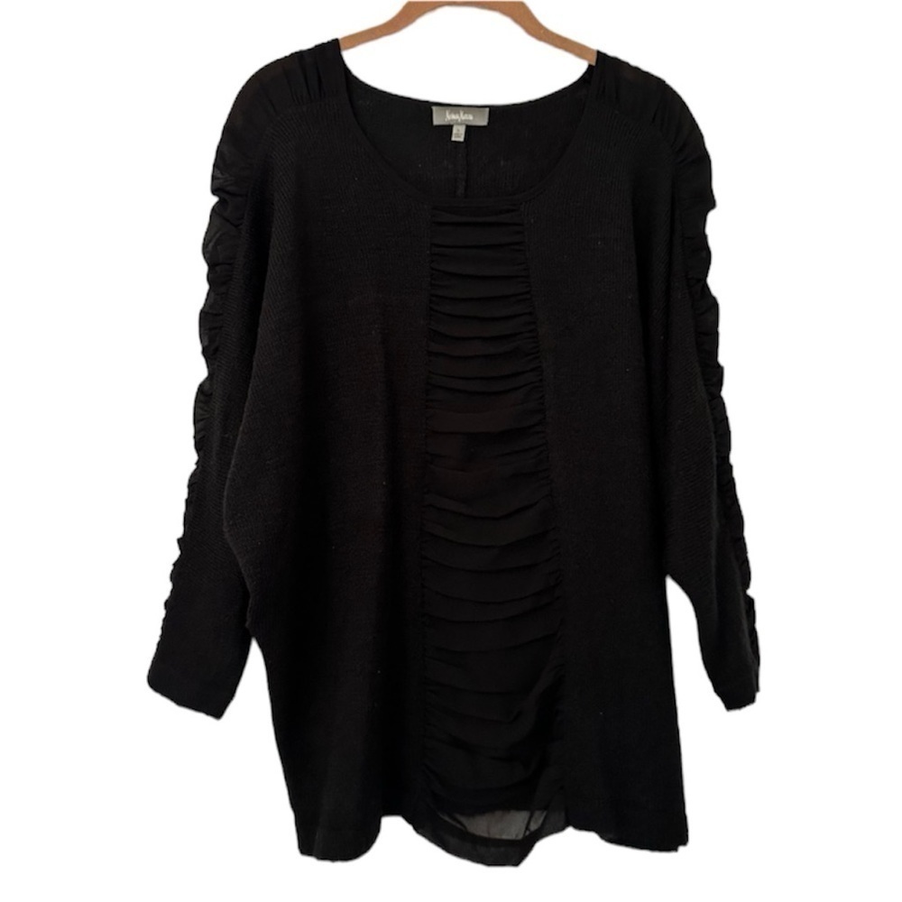 Neiman Marcus Mix Media Sweater